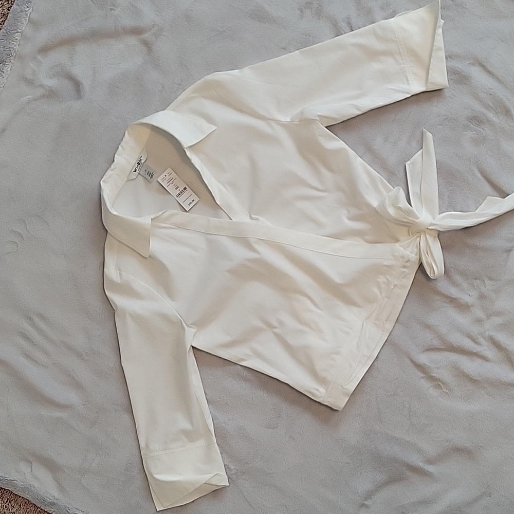 White House Black Market dress shirt white size 4